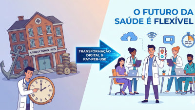 O Fim do Consultório Fixo? Por que o Modelo Pay‑per‑use é o Futuro da Saúde no Brasil